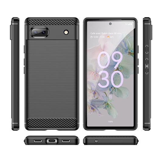Tok Google Pixel 6a-hoz, Techsuit, karbon, fekete