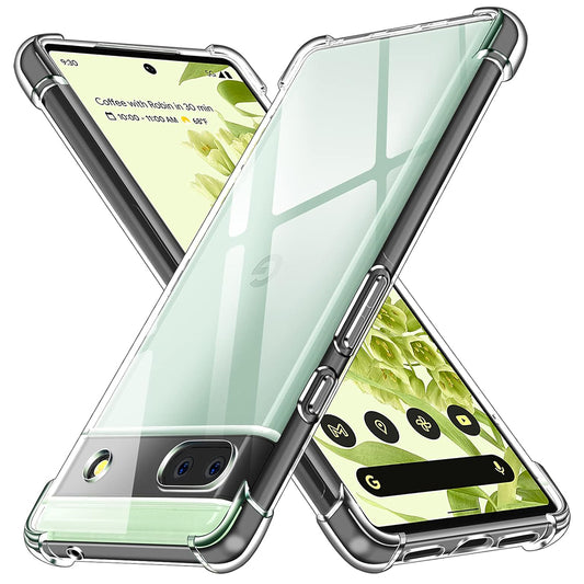 Tok Google Pixel 6a-hoz, Techsuit, ütésálló átlátszó, áttetsző