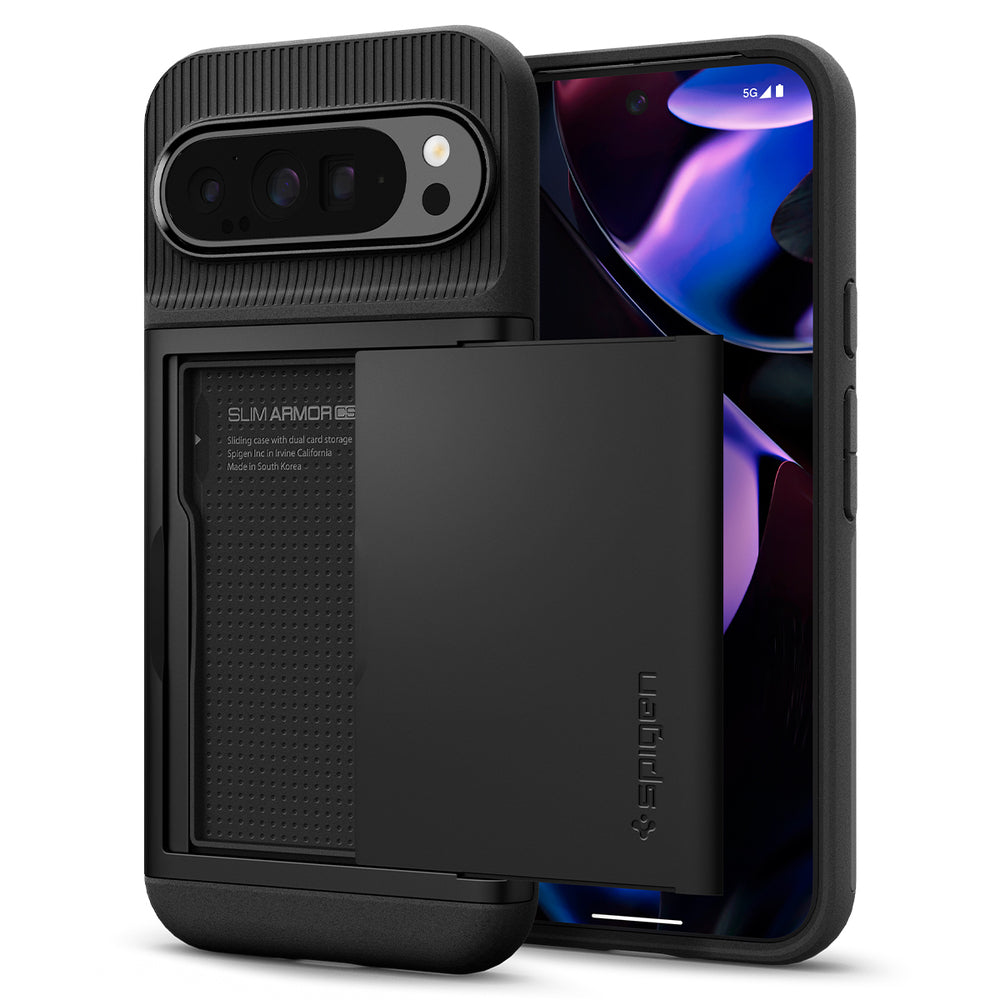 Tok a Google Pixel 9 Pro XL-hez, Spigen, Slim Armor CS, Fekete ACS07729