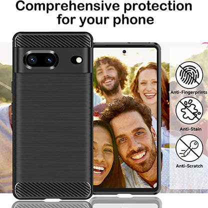 Tok Google Pixel 7-hez, Techsuit, karbon, fekete