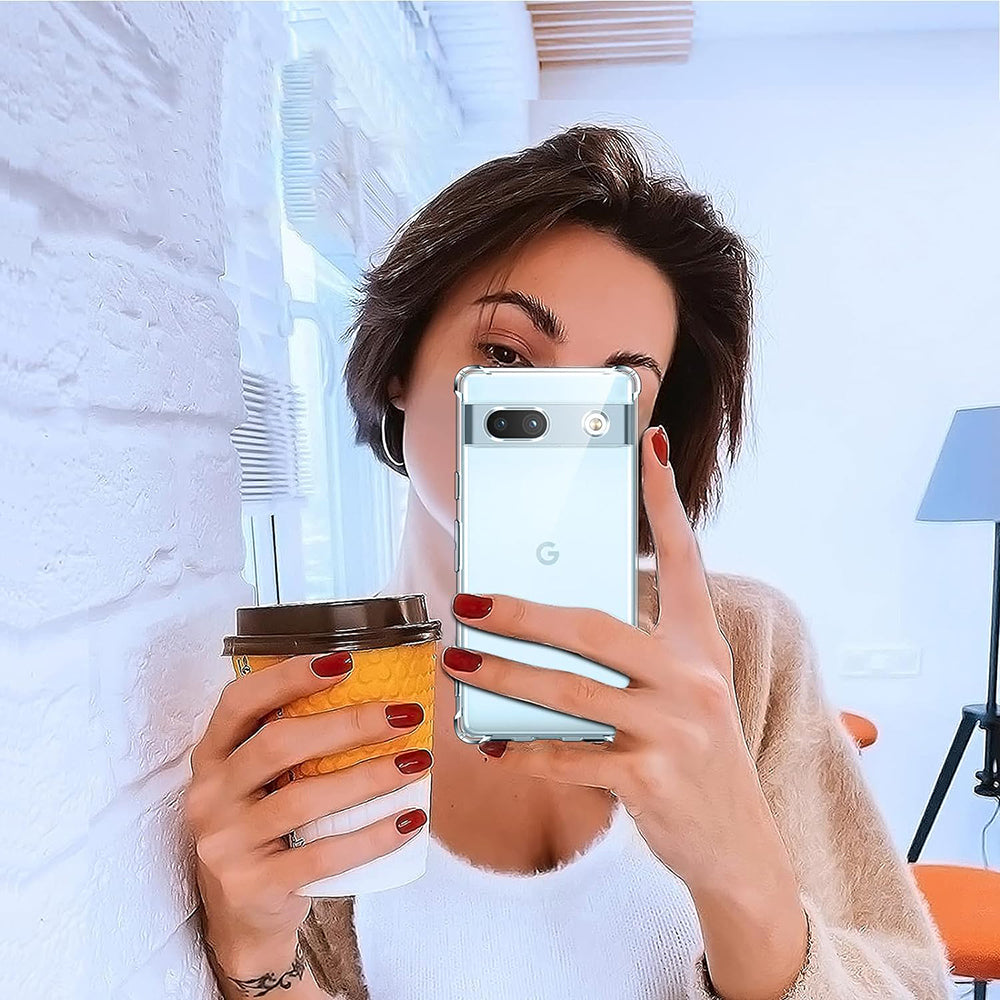 Case for Google Pixel 7a, Techsuit, Shockproof Clear, Transparent