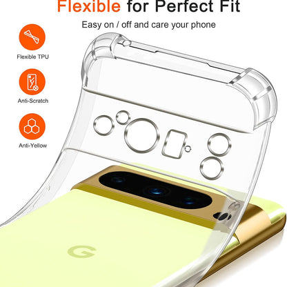 Tok Google Pixel 8 Pro-hoz, Techsuit, ütésálló átlátszó, áttetsző