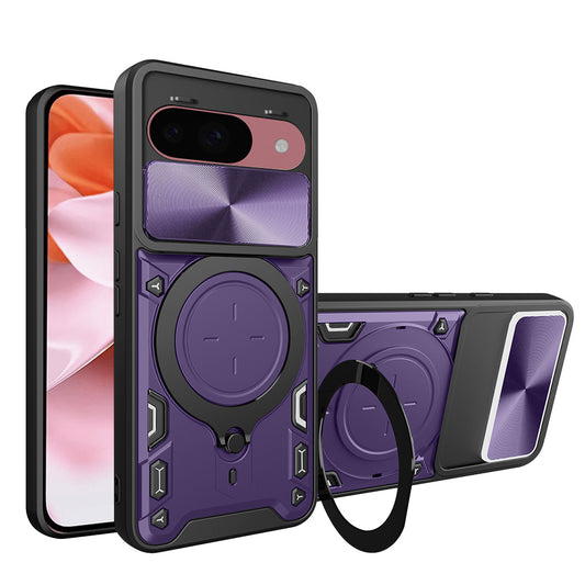 Tok Google Pixel 9 / 9 Pro-hoz, Techsuit, CamGuard Pro, Lila