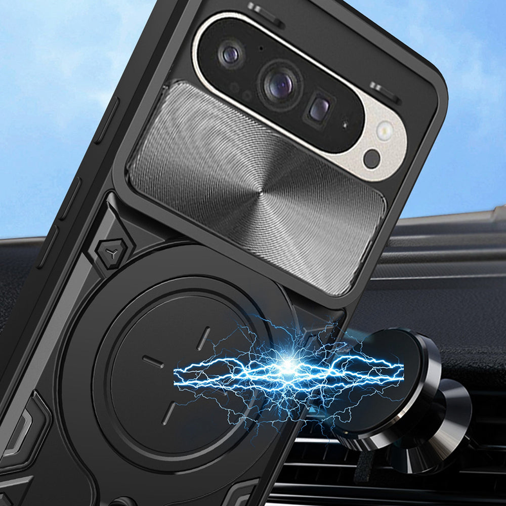 Case for Google Pixel 9 / 9 Pro, Techsuit, CamGuard Pro, Black