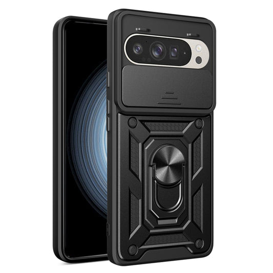 Tok Google Pixel 9 / 9 Pro-hoz, Techsuit, CamShield, Fekete