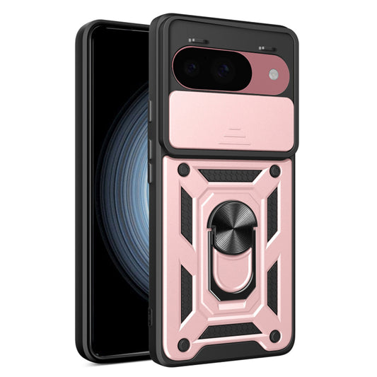 Tok Google Pixel 9 / 9 Pro-hoz, Techsuit, CamShield, rózsaszín