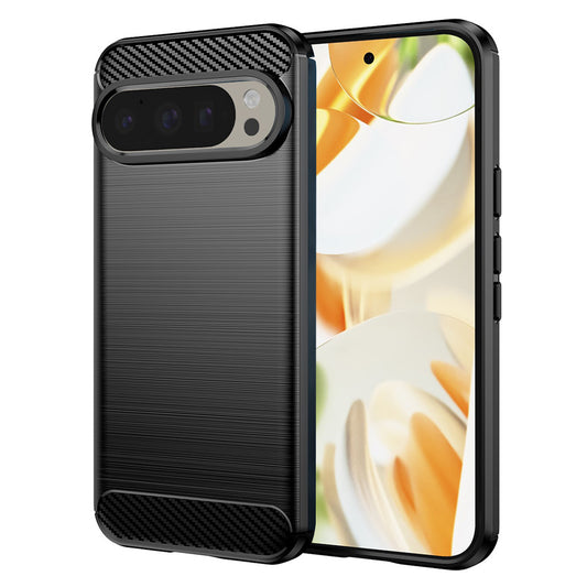 Tok Google Pixel 9 / 9 Pro-hoz, Techsuit, karbon, fekete