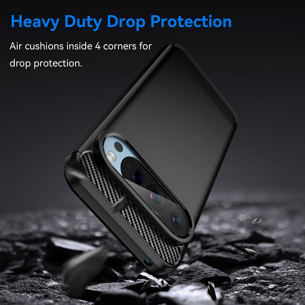 Case for Google Pixel 9 / 9 Pro, Techsuit, Carbon, Black