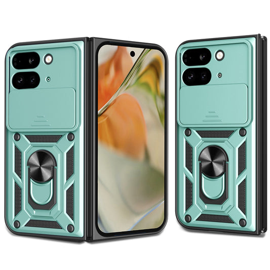 Tok Google Pixel 9 Pro Fold-hoz, Techsuit, CamShield, Zöld