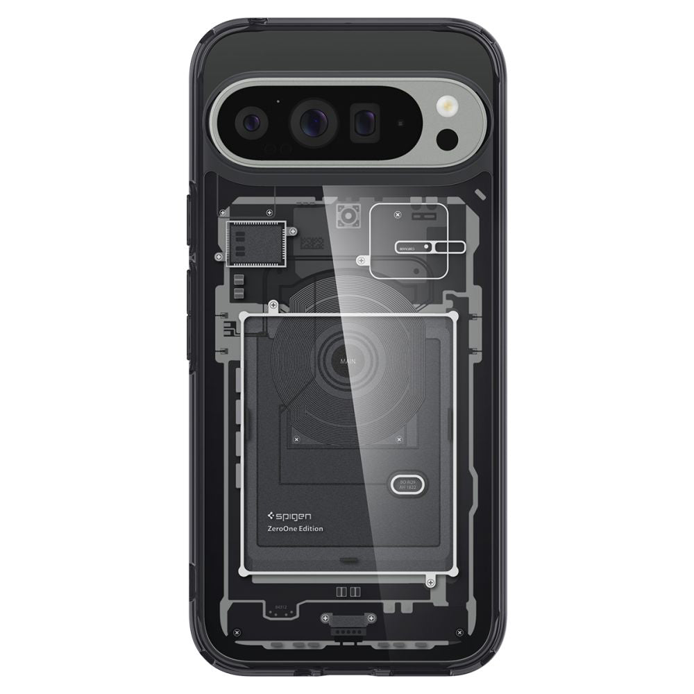 Tok Google Pixel 9 Pro XL-hez, Spigen, Ultra Hybrid Zero One, Fekete ACS07722