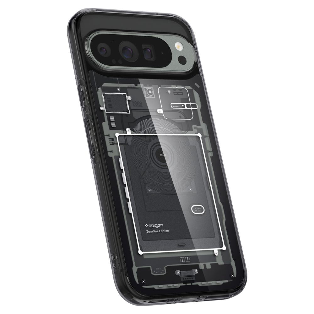 Tok Google Pixel 9 Pro XL-hez, Spigen, Ultra Hybrid Zero One, Fekete ACS07722