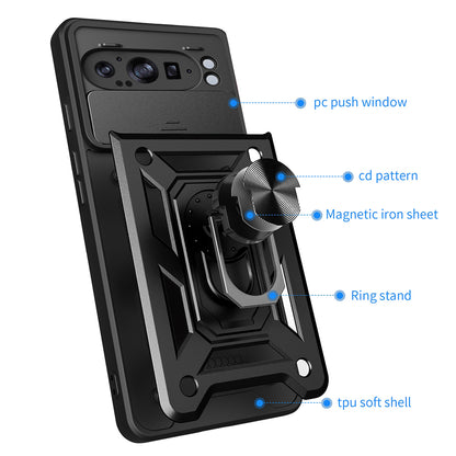 Case for Google Pixel 9 Pro XL, Techsuit, CamShield, Black