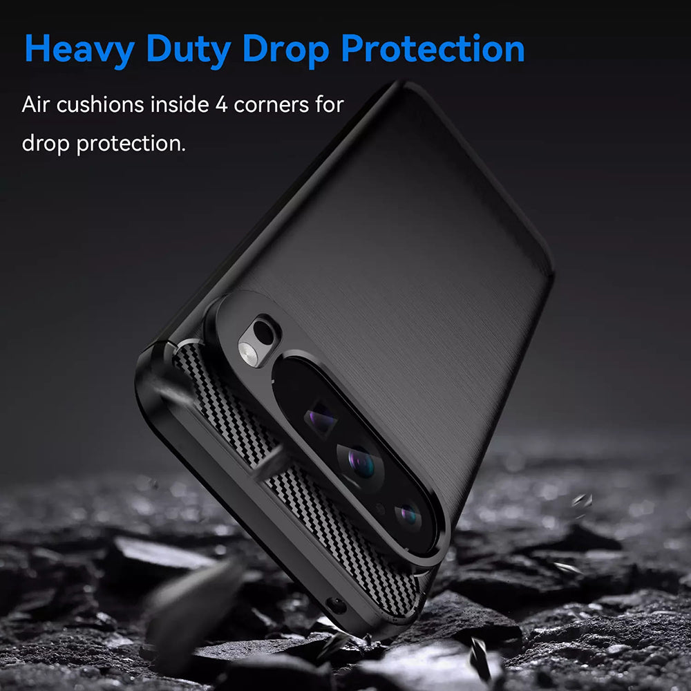 Case for Google Pixel 9 Pro XL, Techsuit, Carbon, Blue