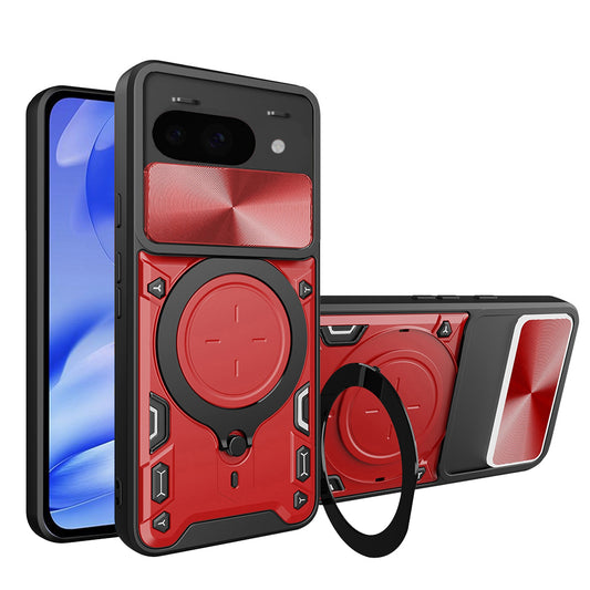 Tok Google Pixel 9a-hez, Techsuit, CamGuard Pro, Piros
