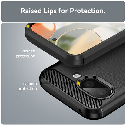 Case for Google Pixel 9a, Techsuit, Carbon, Black
