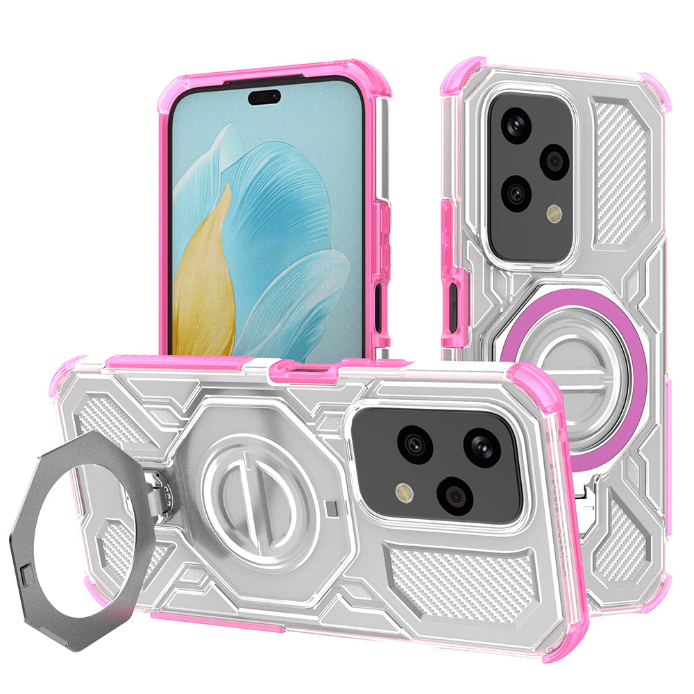 Honor 200 Lite tok, Techsuit, Carbon Shield Pro, rózsaszín