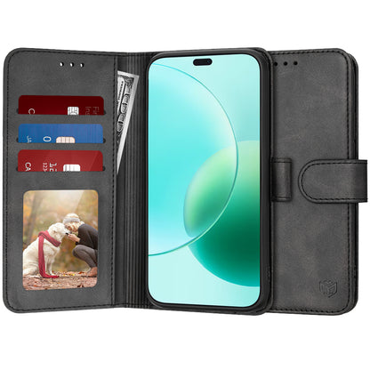Honor 400 Lite tok, Techsuit, Diary Book, Fekete
