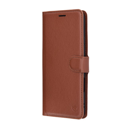 Honor 400 Lite tok, Techsuit, bőr folio, barna