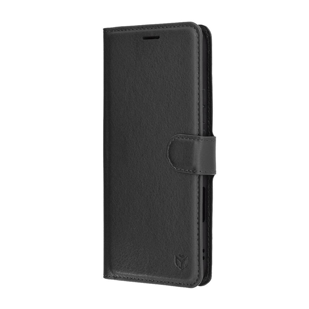 Honor 400 Lite tok, Techsuit, bőr folio, fekete