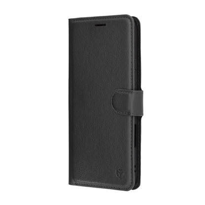 Honor 400 Lite tok, Techsuit, bőr folio, fekete