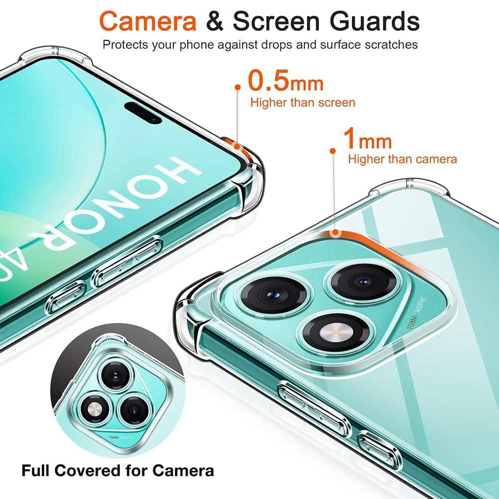 Honor 400 Lite tok, Techsuit, Ütésálló Átlátszó, Átlátszó