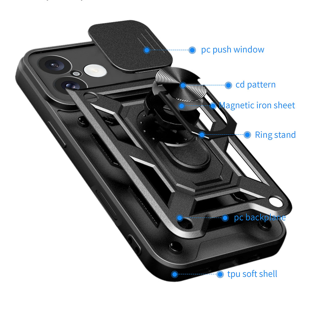Case for Honor 400 Pro, Techsuit, CamShield, Pink