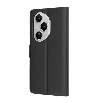 Honor 400 Pro tok, Techsuit, bőr folio, fekete