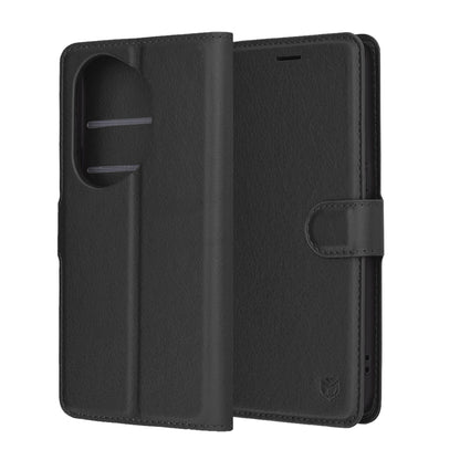 Honor 400 Pro tok, Techsuit, bőr folio, fekete