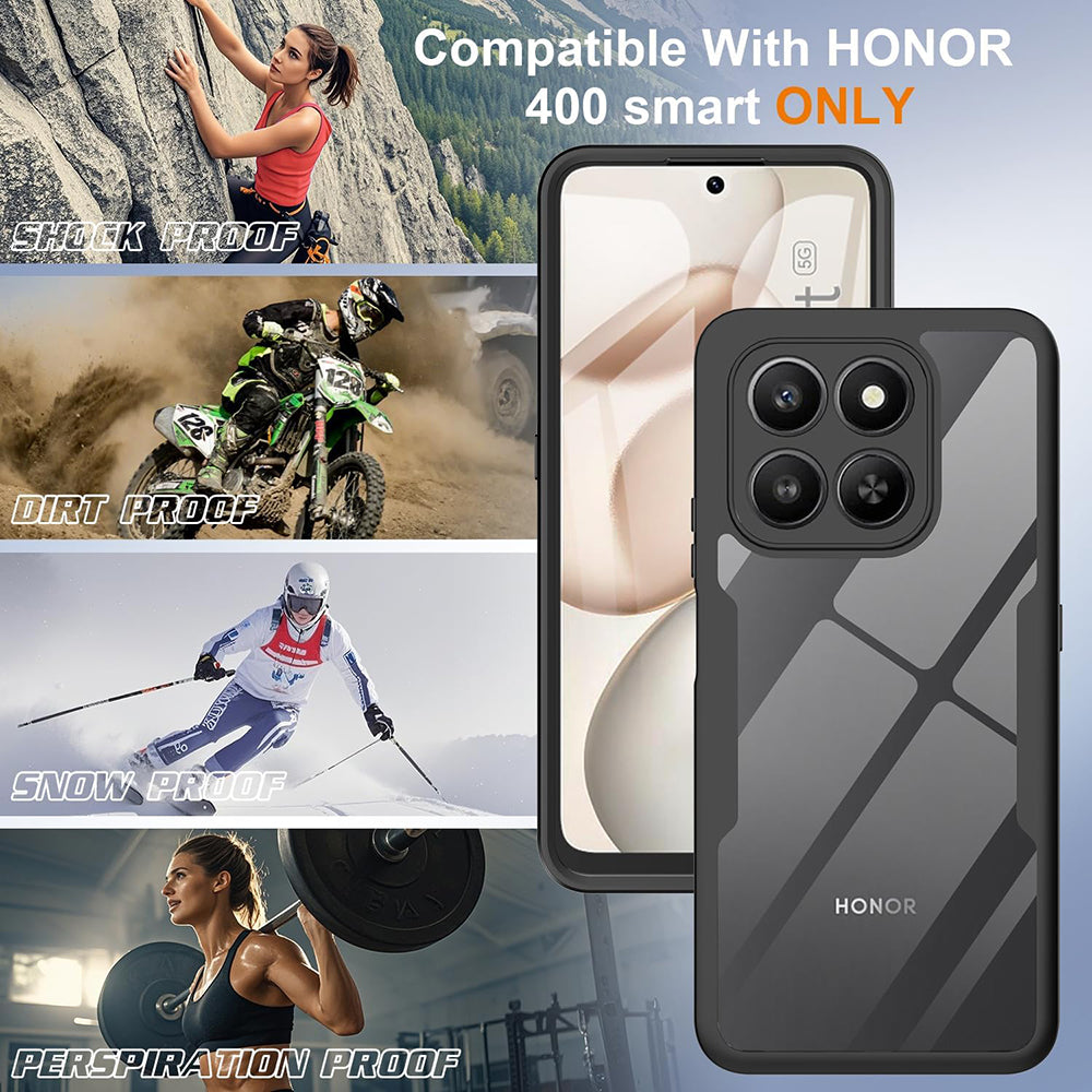 Tok a Honor 400 Smart 4G / X7d 4G / 400 Smart 5G készülékhez, Techsuit, ColorVerse 360, Fekete