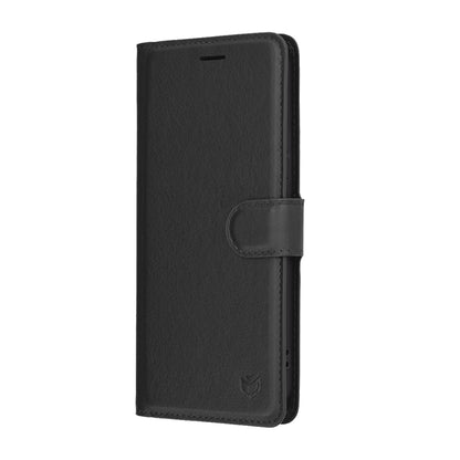 Case for Honor 400, Techsuit, Leather Folio, Black