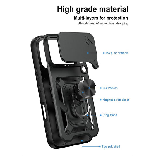 Tok Honor 600-hoz, OEM, CamShield, Fekete