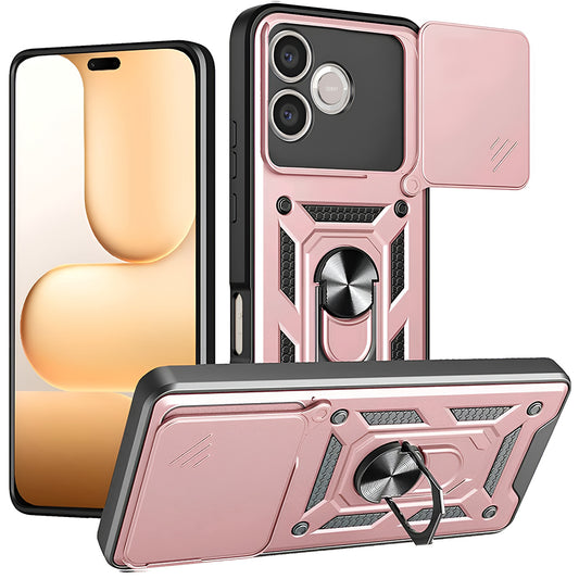 Tok a Honor 600 Lite-hoz, Techsuit, CamShield, Arany Rózsaszín