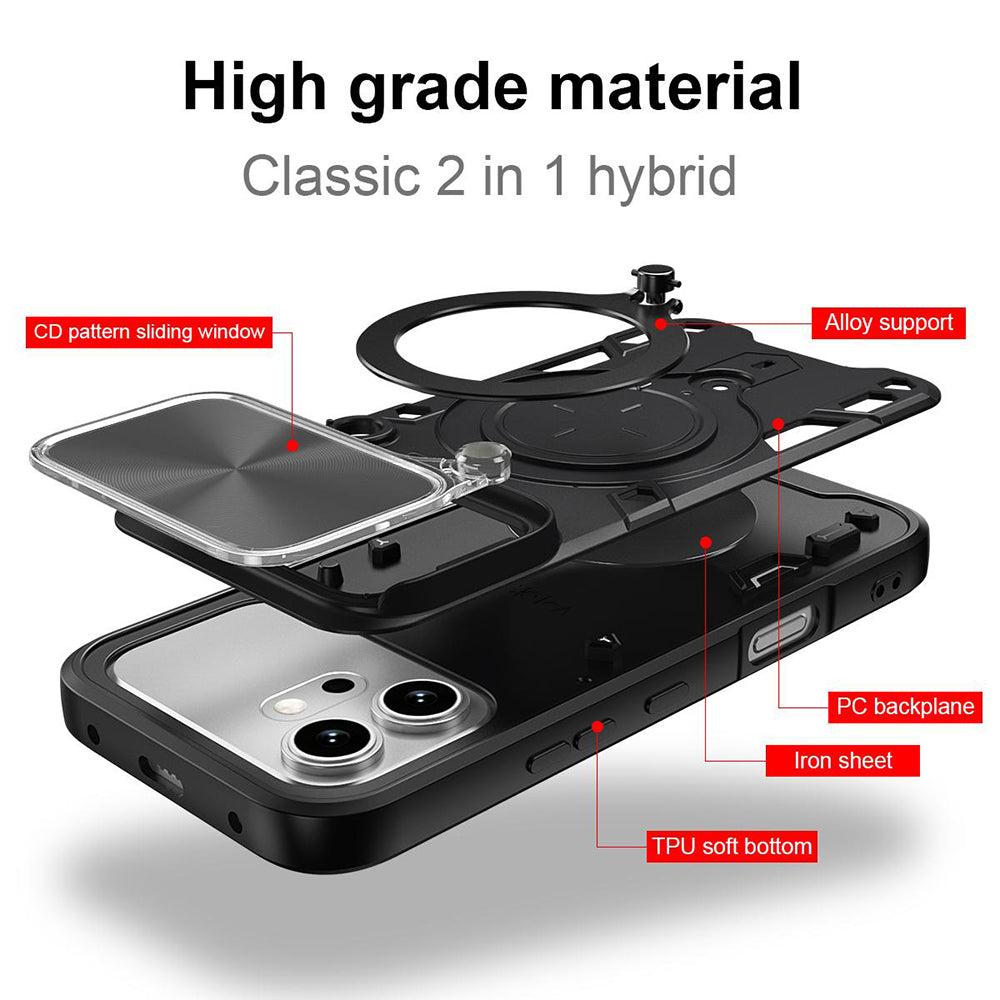 Tok Honor 600 Pro / 600-hoz, Techsuit, CamGuard Pro, Fekete