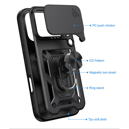 Honor 600 Pro / 600 tok, Techsuit, CamShield, Fekete