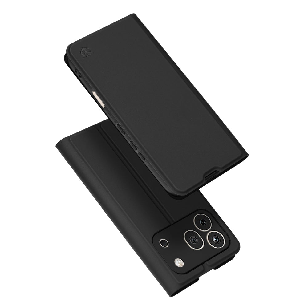 Honor 600 Pro tok, Techsuit, Magskin Book, Fekete