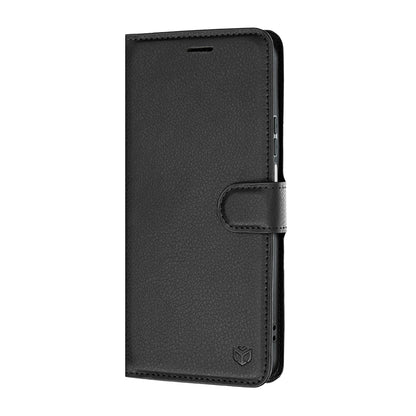 Case for Honor 600 Smart, Techsuit, Leather Folio, Black