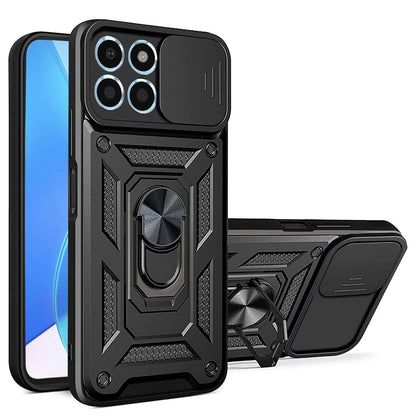 Tok Honor 70 Lite / X6 / X8 5G-hez, Techsuit, CamShield, Fekete
