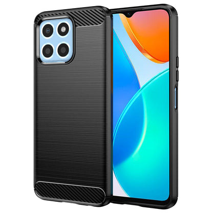 Tok Honor 70 Lite / X6 / X8 5G-hez, Techsuit, karbon, fekete