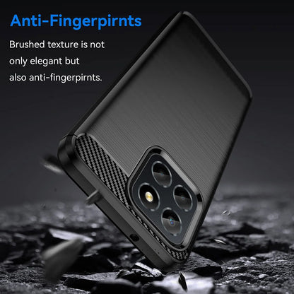 Tok Honor 70 Lite / X6 / X8 5G-hez, Techsuit, karbon, fekete
