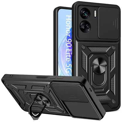 Honor 90 Lite tok, Techsuit, CamShield, Fekete