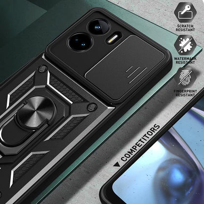 Honor 90 Lite tok, Techsuit, CamShield, Fekete