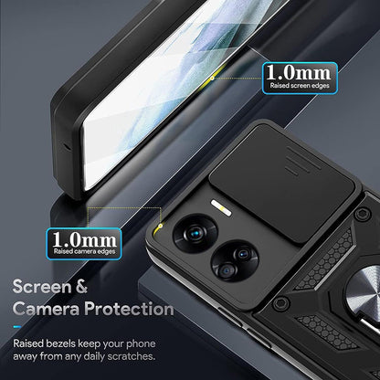 Honor 90 Lite tok, Techsuit, CamShield, Fekete