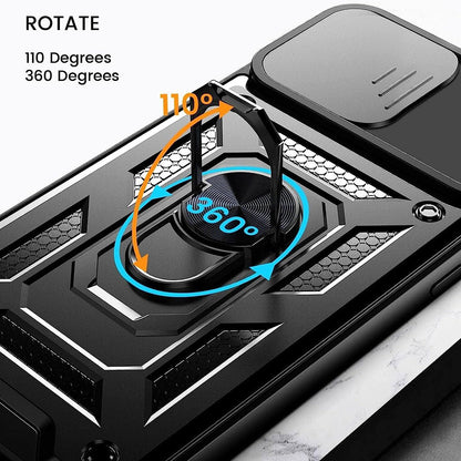 Honor 90 Lite tok, Techsuit, CamShield, Fekete