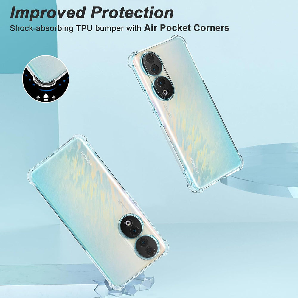Case for Honor 90 Pro, Techsuit, Shockproof Clear, Transparent