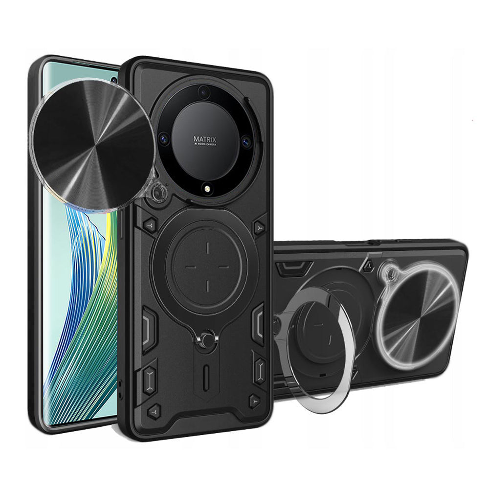 Tok Honor Magic5 Lite-hez, Techsuit, CamGuard Pro, Fekete