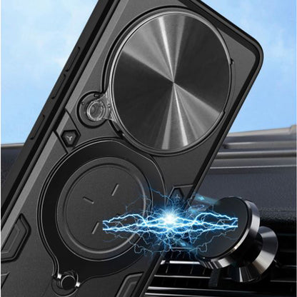 Tok Honor Magic5 Lite-hez, Techsuit, CamGuard Pro, Fekete