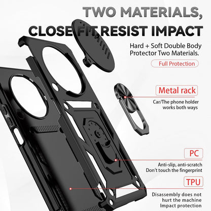 Tok Honor Magic5 Lite-hez, Techsuit, CamShield, Fekete