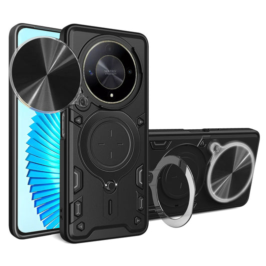 Tok Honor Magic6 Lite-hez, Techsuit, CamGuard Pro, Fekete