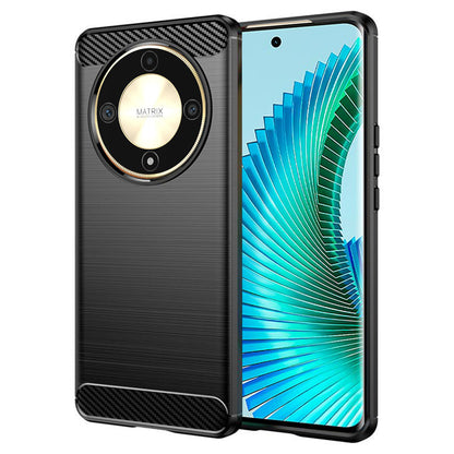 Tok Honor Magic6 Lite-hez, Techsuit, Karbon, Fekete