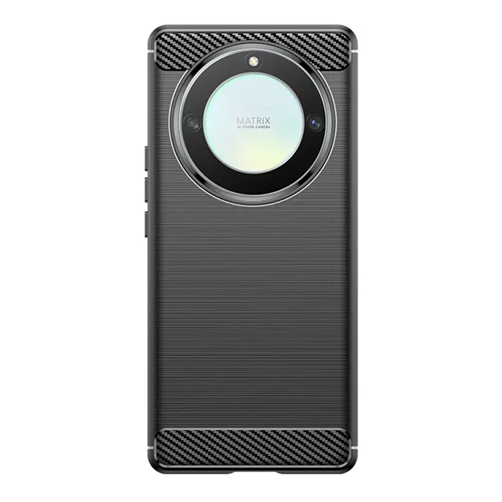 Tok Honor Magic6 Lite-hez, Techsuit, Karbon, Fekete